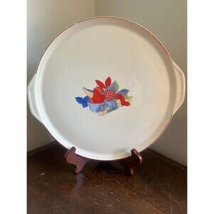 Vintage Calico Fruit Platter/Tray by Universal Potteries